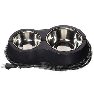 K&H Pet Products Thermo-Kitty Caf 12oz./24oz. Stainless/Black 8.5" x 14" 30W - 1 of 1