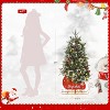 3FT Pre-Lit Artificial Christmas Tree with LED Lights, Realistic Spruce Tips, Mini Sled Base, Small Tabletop Xmas Tree for Home, Office - 3 of 4