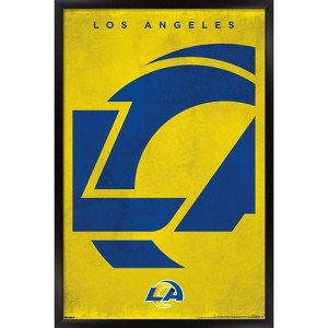 Trends International NFL Los Angeles Rams - Logo 25 Framed Wall Poster Prints - 1 of 4
