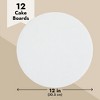 Juvale 12 Pack 12 Inch Cardboard Cake Rounds for Baking Supplies, Desserts, White - 2 of 4