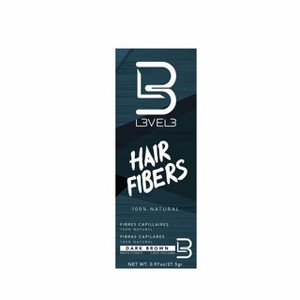 L3 Hair Fibers - Cover Bald Spot or Thinning Hair - Natural Looking Finish - Instant Grey Coverage and Thicker Hair (Brown) - 1 of 3