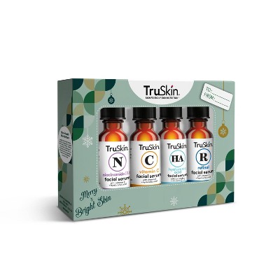 TruSkin Holiday Facial Serum Skincare Gift Set - 0.4 fl oz/4ct