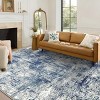 FURNIinspire Floor Mats Modern Living Room Rug Non-Slip Floor Carpet Large Machine Washable Area Rugs for Bedroom, Blue, 60"*84" - 2 of 4