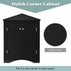 Sapphtopaz Triangle Corner Cabinet with Door,Bathroom Freestanding Storage Cabinet with Adjustable Shelves,Medicine Cabinet for Bathroom,Kitchen - 4 of 4