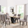 NicBex Modern Geometric Extendable Dining Table with Sturdy Base,Modern Rectangular Home Kitchen Table,Dining Room Furniture - 4 of 4