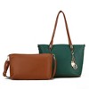 MKF Collection Malay Vegan Leather Women’s Tote Bag with Cosmetic Pouch by Mia K - 2 of 4
