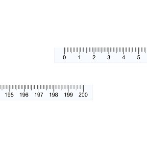 Unique Bargains Metric Self-Adhesive Peel and Stick Waterproof Measuring Rulers - 1 of 4