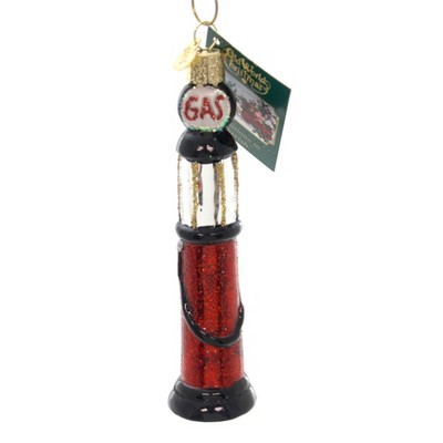 Old World Christmas Cylinder Gas Pump Automobile Suv Fuel  -  Tree Ornaments