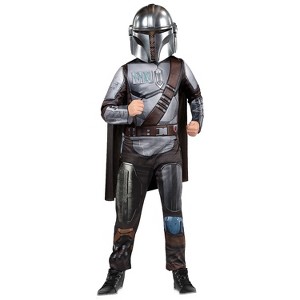 Jazwares Boys' The Mandalorian Light-Up Costume - Size 12-14 - Gray - 1 of 2