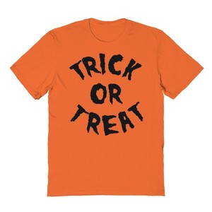 Rerun Island Men's Trick Or Treat Letters Halloween Short Sleeve Graphic Cotton T-Shirt - 1 of 2