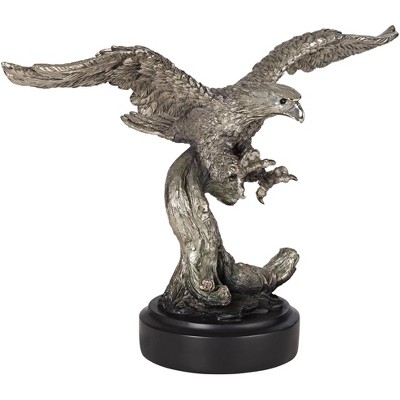 Kensington Hill Splendor Pewter Winged Eagle 15" Wide Sculpture