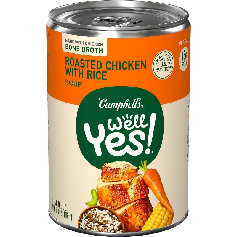Campbell&#39;s Well Yes! Roasted Chicken with Rice Soup - 16.3oz, 1 of 11