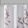 CAVINAS Burnout Printed Shower Curtain, Bathroom Water-Resistant Curtain with 12 Reinforced Button Holes & Easy-Care Machine-Washable Fabric - 3 of 4
