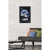 Trends International NFL Detroit Lions - Neon Helmet 23 Framed Wall Poster Prints - 2 of 4