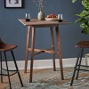 CAVINAS Dining Table Modern Bar Height Dining Table with Rubberwood Legs for Dining Room - 3 of 4