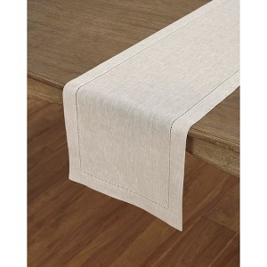 Solino Home Linen Classic Hemstitch Table Runner - 1 of 4