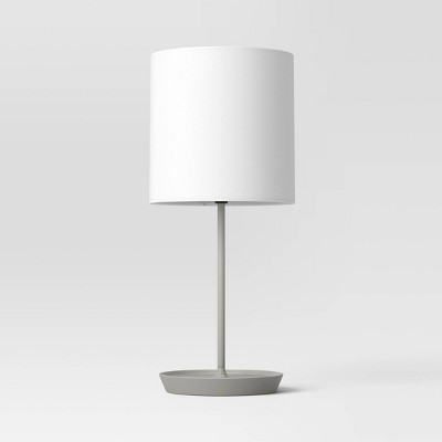 Photo 1 of *MARK ON LAMP SHADE/SEE NOTES** Stick Table Lamp Gray - Room Essentials&#8482;