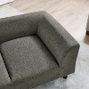 Pet sofa with backrest and armrests, modern rectangular pet sofa suitable Dark grey - 3 of 4