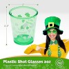 4E's Novelty St. Patrick's Day Glow-in-the-Dark Set: Suspenders, Shot Glass, Shamrock Glasses, Bowtie. Perfect Accessories for Leprechaun Costumes - 3 of 4