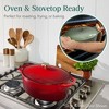 Best Choice Products Oval 7.5 Quart Cast-Iron Dutch Oven, Heavy-Duty w/ Enamel, Side Handles - 4 of 4