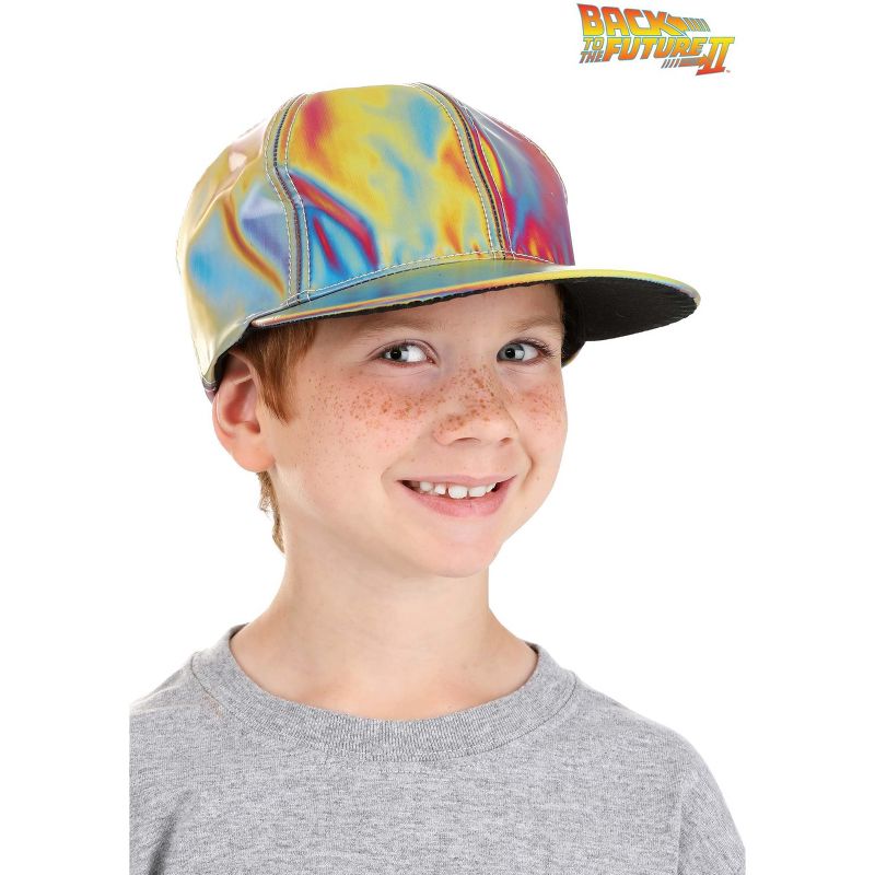 HalloweenCostumes.com    Back To The Future 2 Marty McFly Deluxe Child Hat, Gray, 3 of 6