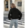 Women's Casual Knit Cardigan Front Tie Bell Long Sleeves Open Front Lightweight Sweater Cardigan - 4 of 4