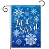 Briarwood Lane Winter Double Sided Garden Flag 12x18 For Outdoor Let It Snow Snowflakes For Winter Garden Flag Flags For Outside - 2 of 4