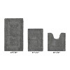 Lux Premium 100% Cotton  Ultra-Soft Tufted Solid Reversible 3 Piece Bath Rug Set, Water-Absorbent, Durable, Machine Washable Bathroom Rug - 2 of 4