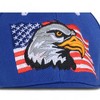 Anna-Kaci Embroidered American Eagle Stylish Baseball Cap with Patriotic Flag Design - 3 of 4