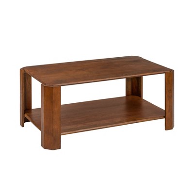 MH London Laurey Rectangle Modern Solid Wood Coffee Table For Living Room