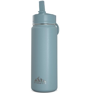 Hydrapeak 20oz Kids Stainless Steel Leak Proof Water Bottle with Straw Lid and Flexible Handle - 1 of 4