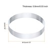 Unique Bargains Stainless Steel Non-Stick Perforated Baking Dessert Round Cake Ring 3 Pcs - 2 of 4