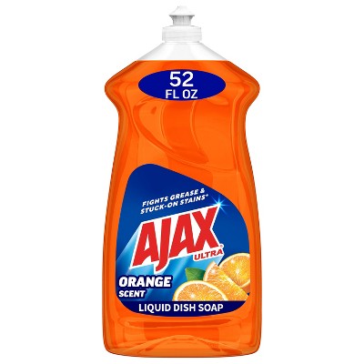 Ajax Orange Ultra Triple Action Dishwashing Liquid Dish Soap