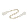 HomeRoots 24" White Pearl Beads Decorative Tassel - 4 of 4