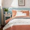 6 Pcs Elegant Cotton Percale Reversible Quilt Set, All Season Bedding Sets, Cozy Home Textile for Lux Bedroom Decor - 4 of 4