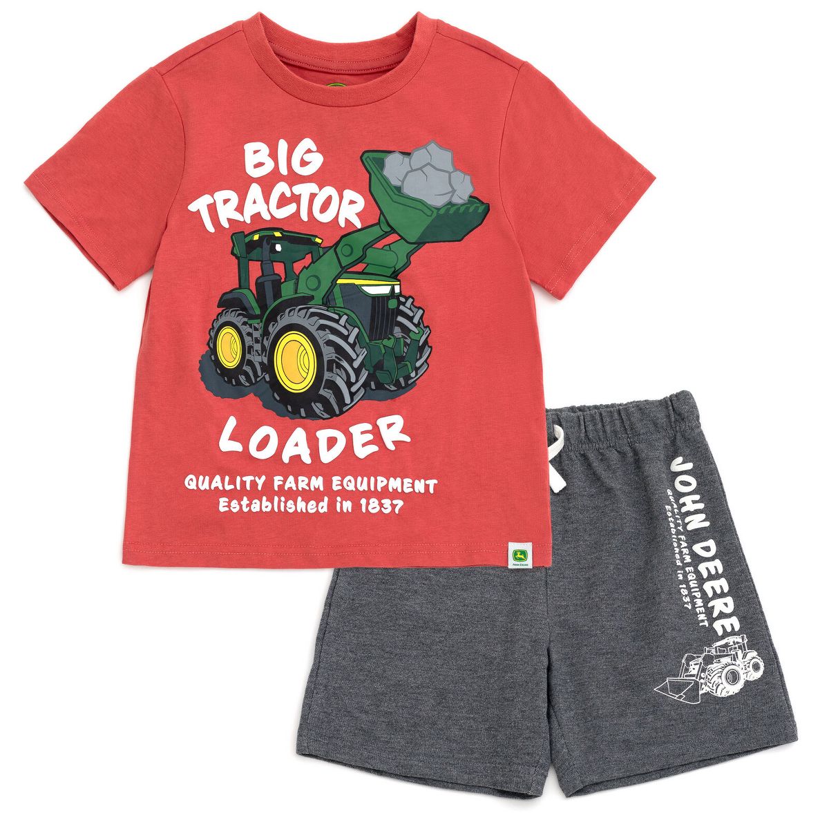 John Deere T-Shirt and French Terry Shorts Outfit Set Toddler