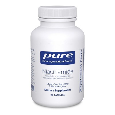 Pure Encapsulations Niacinamide - Vitamin B3 Supplement to Support Energy Metabolism, Joint Mobility, and Metabolic Function* - 90 Capsules