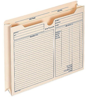 Adams Pre-Printed File Pockets 2 Expansion 9294E