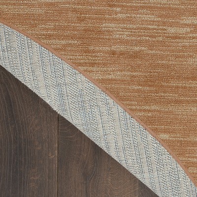 Nourison Essentials Rust Round 8' Indoor/Outdoor Area Rug