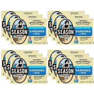 Season Skinless & Boneless Sardines in Water - Case of 12/3.75 oz - 1 of 4