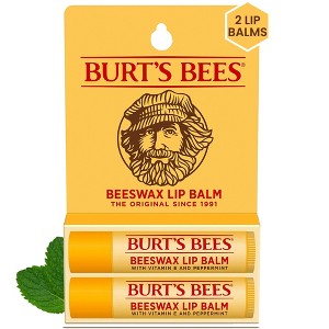 Burt's Bees Lip Balm - Beeswax - 2pk/0.30oz - 1 of 4