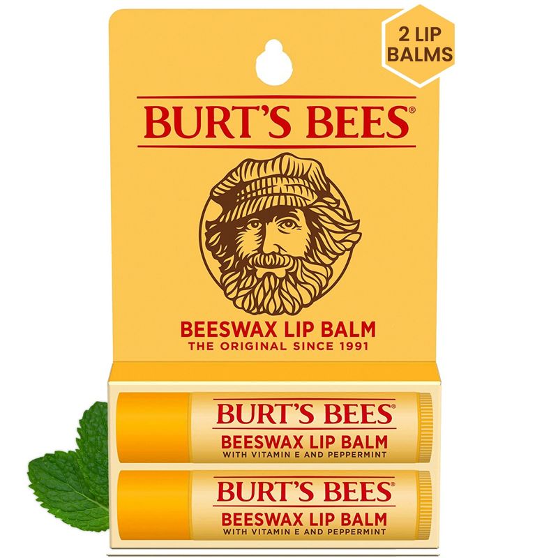 Burt&#39;s Bees Lip Balm - Beeswax - 2pk/0.30oz, 1 of 17