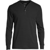 Lands' End Men's Knit Rib Pajama Henley - 3 of 4