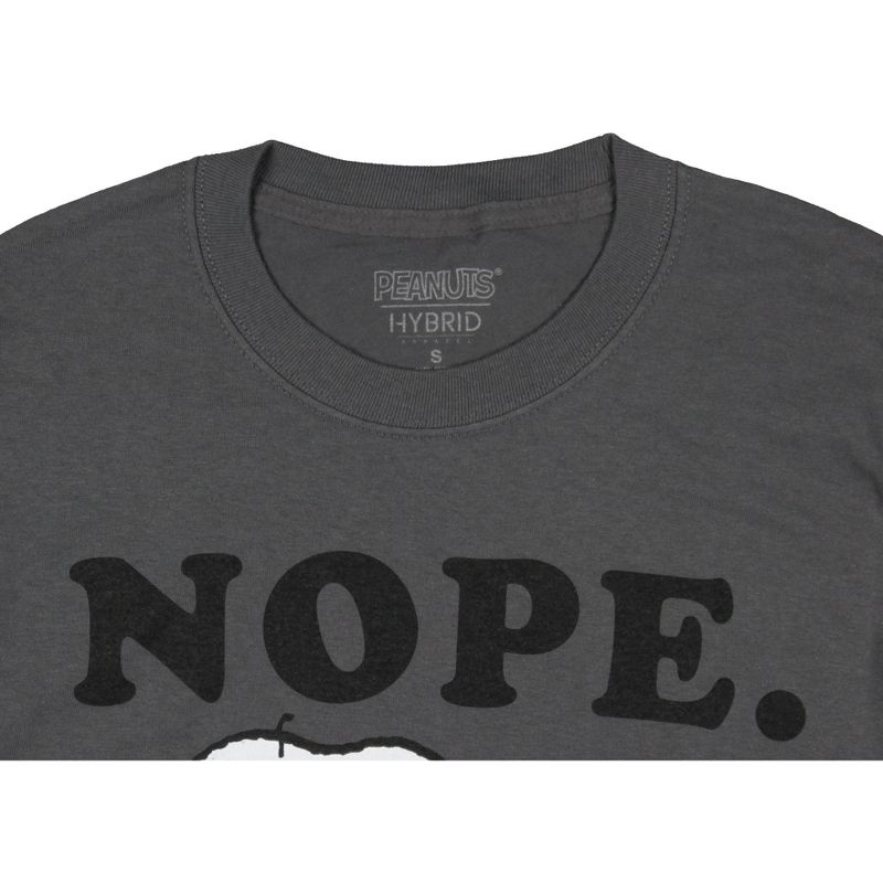 Peanuts Men's Snoopy Nope. Not Today... Sleeping Graphic T-Shirt, 3 of 4
