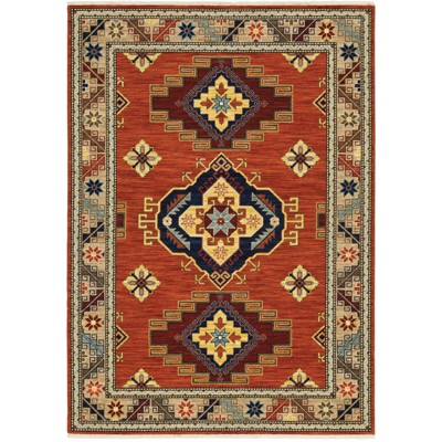 Oriental Weavers Lilihan 5504P Red/ Multi Indoor Area Rug - 2' x 3'