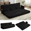Mjkone Muti-Functional Folding Futon Sofa Bed Floor Sofa Bed，3-Seater Lazy Sofa with Pillows,6 Position Adjustable Backrest - 4 of 4