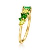 Pure Collection by Ross-Simons 0.44 ct. t.w. Tonal Green Multi-Gemstone Ring in 14kt Yellow Gold - 3 of 4