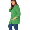Woman Within Button-Front Shaker Cardigan - 4 of 4