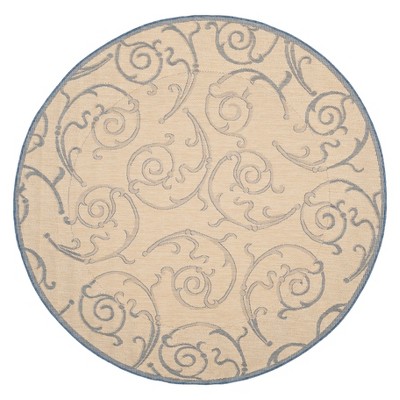 Round Pembrokeshire Patio Rug Natural, Qvc Indoor Outdoor Round Rugs