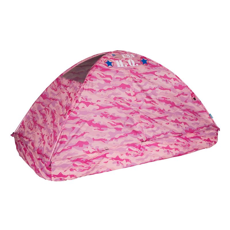 Pacific Play Tents Kids Pink Camo Bed Tent Twin Size, 3 of 17